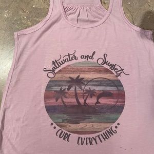 Saltwater and sunsets tank